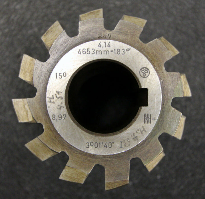 Vollstahlwälzfräser gear hob m= 4,14mm 15° EGW Ø85x80xØ32mm LKN Hl= 4,51 1gg. R.