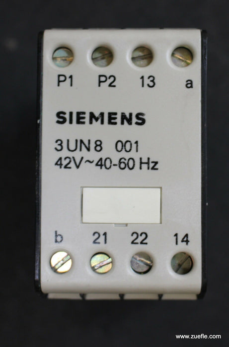 SIEMENS Motorschutz-Auslösegerät 3UN8 001 - 42VAC - 40-60Hz