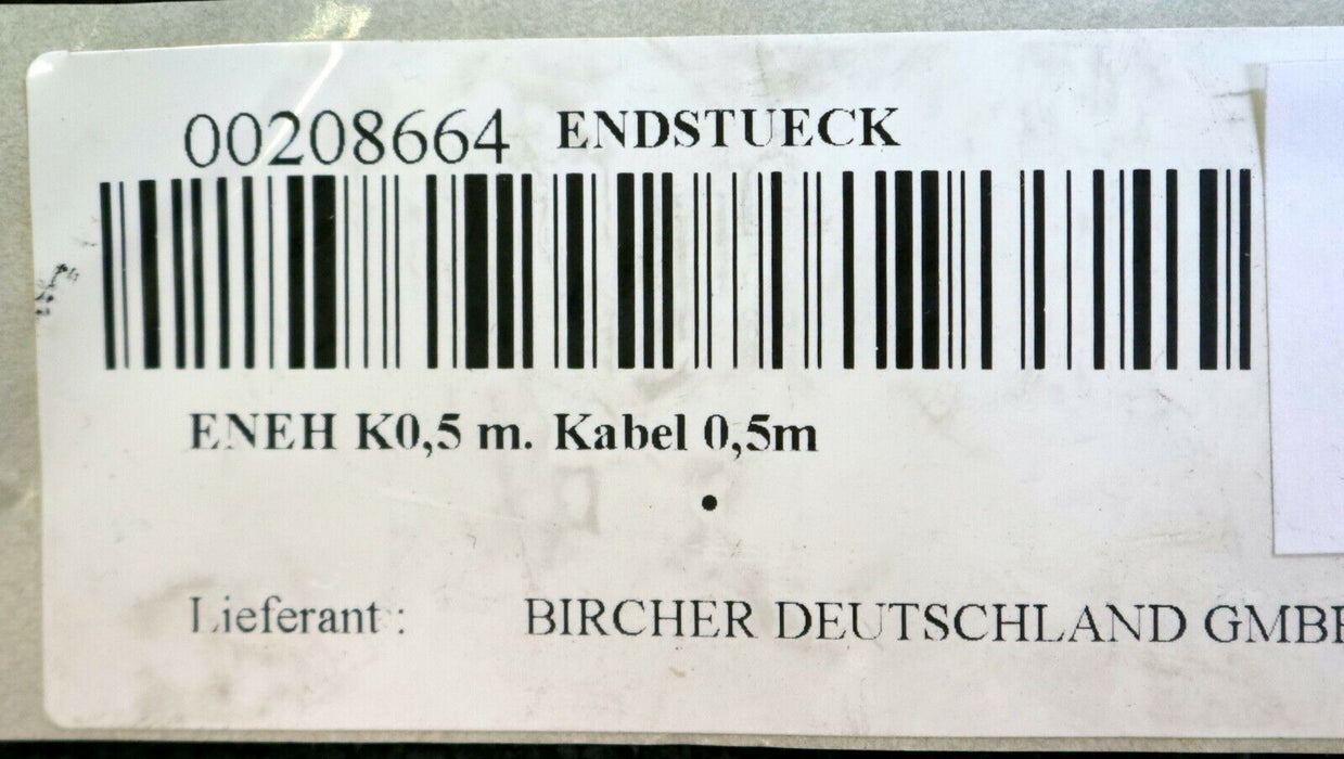 BIRCHER Kabelendstück ENEH K0,5m Länge 50cm Art.Nr. 00208664 unbenutzt