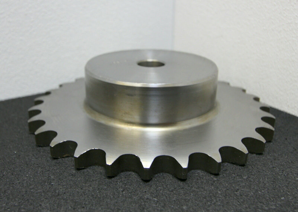 Kettenradscheibe mit einseitiger Nabe KRS Chainwheel Teilung 3/4"x7/16" Z= 28