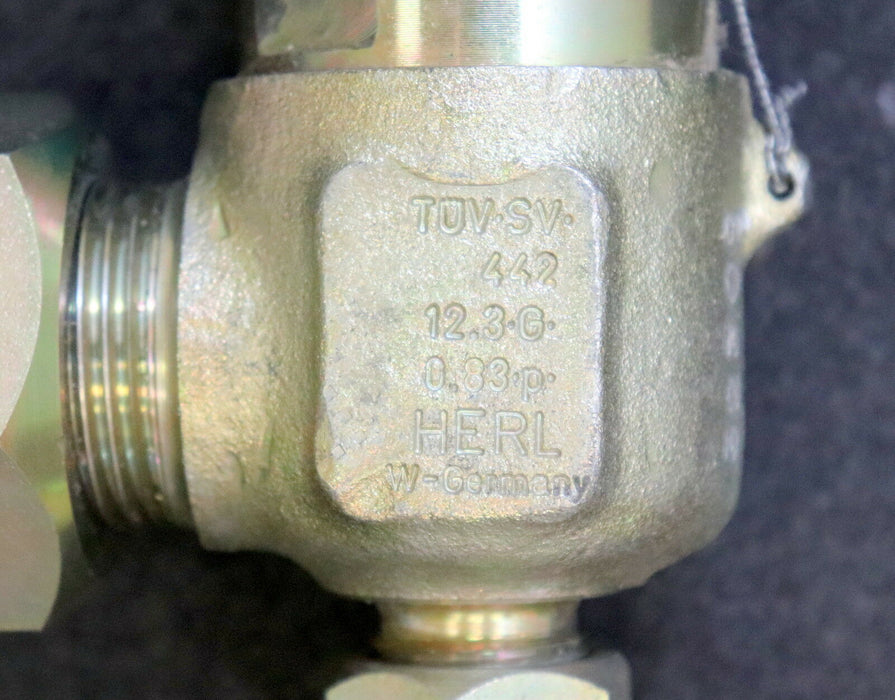 HERL Sicherheitsventil DN12 PN40 safety relief valve T21-A DN12 p=22bar PN40