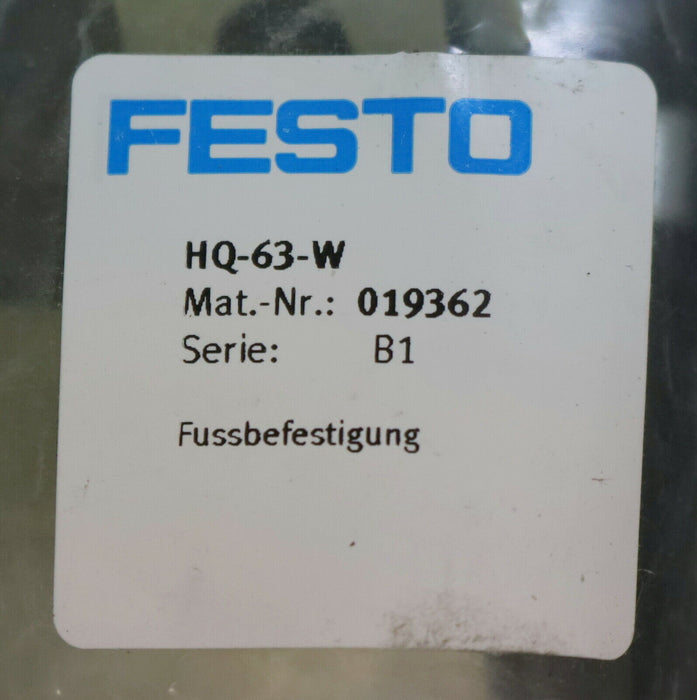 FESTO Fußbefestigung Foot mounting HQ-63-W Art.Nr. 019362 unbenutzt in OVP