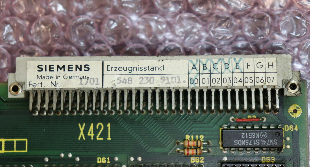 SIEMENS SINUMERIK FBG-Ausgabe 6FX1123-0AA01 Erzeugnisstand E 548230.9101.00