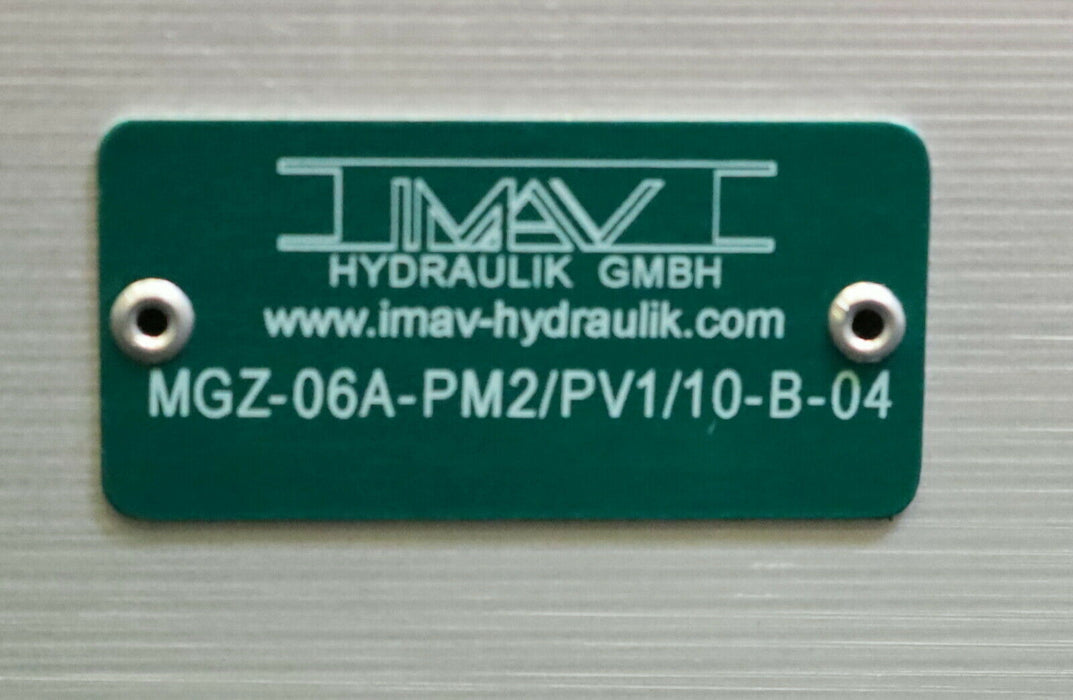 IMAV HYDRAULIK Mehrzweck-Gehäuse Zwischenplatte MGZ-06A-PM2/PV1/10-B-04