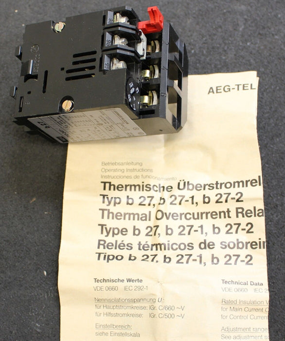 AEG Thermisches Überstromrelais b27 0,8-1,2A - 910-341-226 - 1 Stück