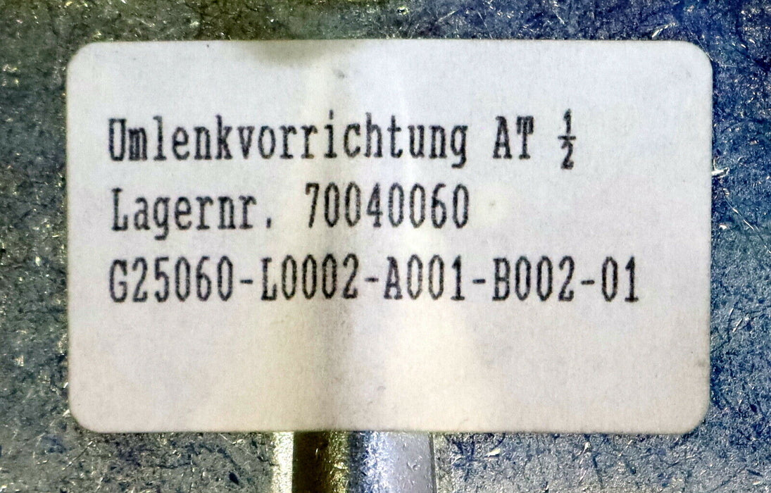 Umlenkvorrichtung AT 1/2 Lagernr. 70040060 G25060-L0002-A001-B002-01 - unbenutzt