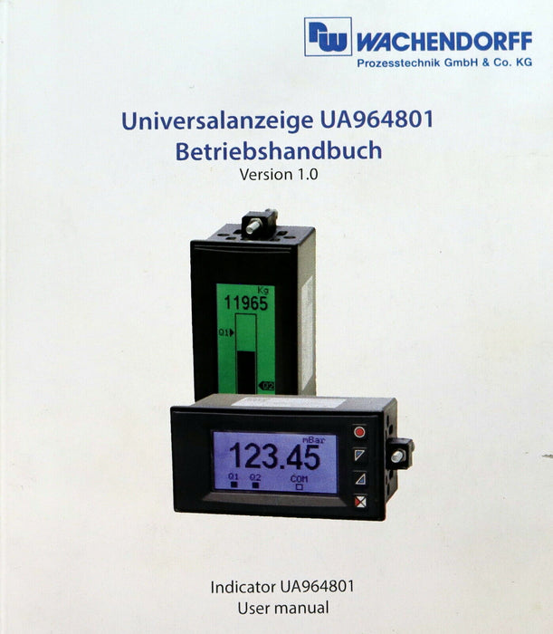 WACHENDORFF Graphische Universalanzeige UA964801 128x64 Pixel - 2 Relais - RS485