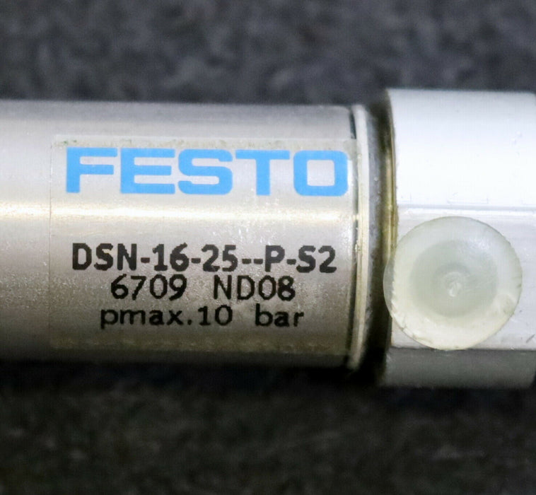 FESTO Pneumatik-Zylinder DSNU-16-25--P-S2 Art. 6709 pmax= 10bar Hub 25mm