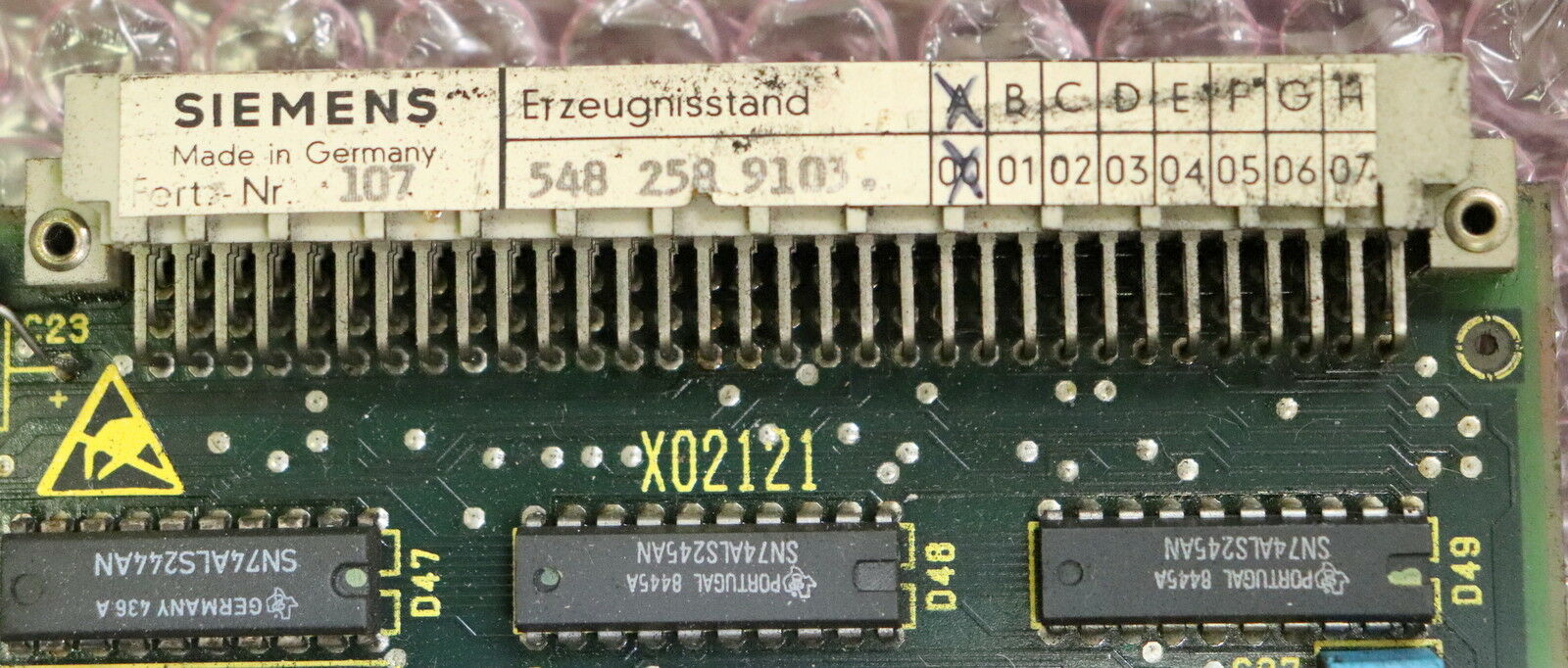 SIEMENS CPU-Modul für Wälzmodul 6FX1125-8AC01 5482589103.00 Erzeugnisstand A