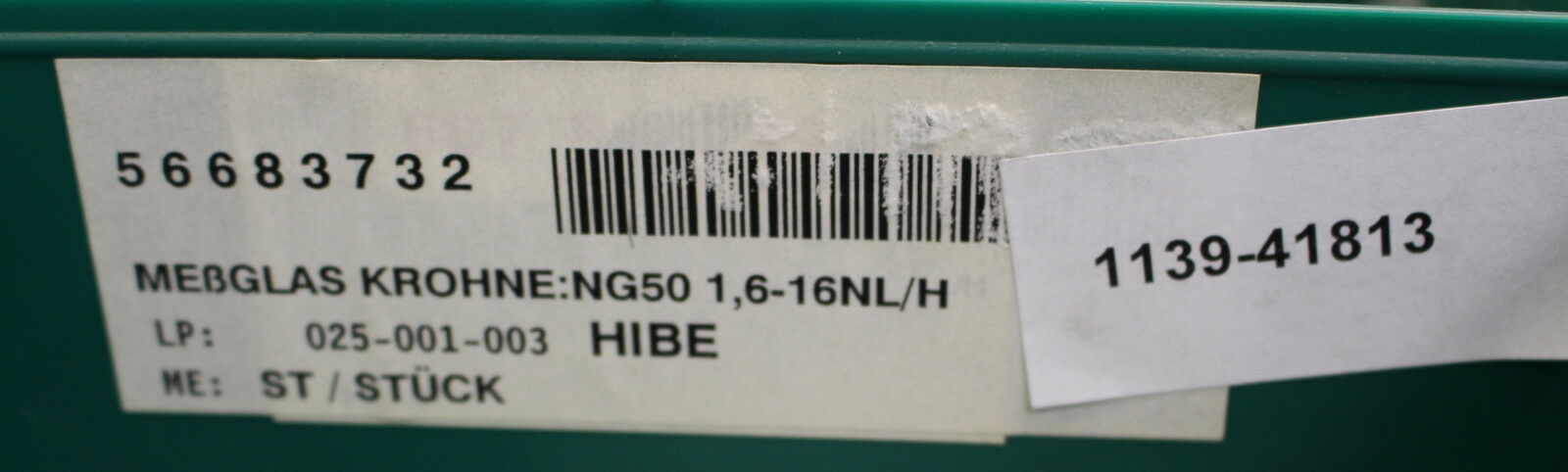 KROHNE Ersatz Messglas NG50 1,6-16qnl/h Luft mit Schwebekörper und Fänger