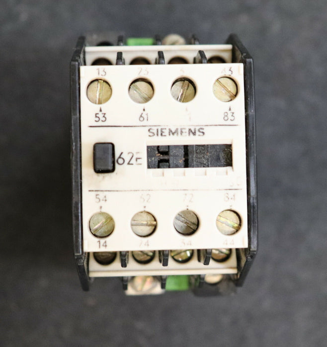 SIEMENS Schütz 3TB8262-0B Spulenspannung 24VDC Typ 62E 6S+6Ö 6NO+6NC gebraucht