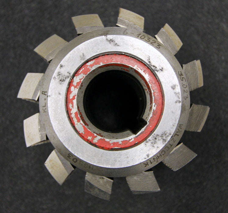 SAAZOR Stollenwälzfräser involute spline hob m= 3,5mm BP III DIN3972 20° EGW