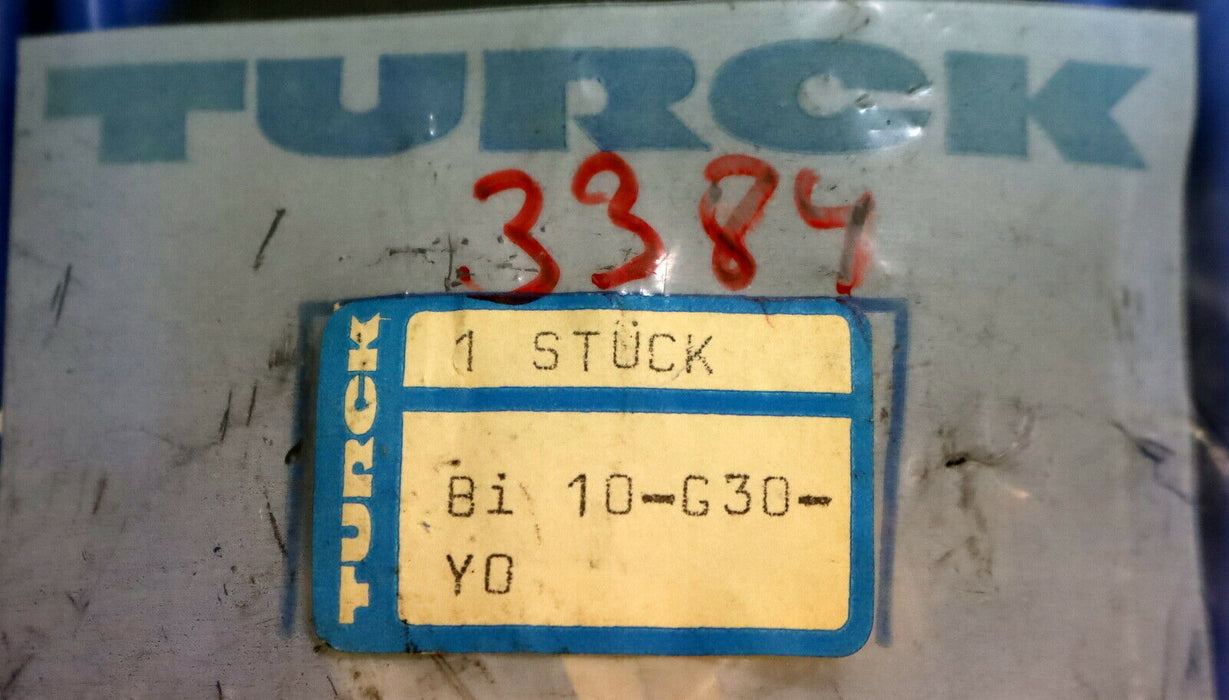 TURCK Induktiver Näherungsschalter Bi10-G30-Y0 DIN19234 Schaltabstand sn=10mm