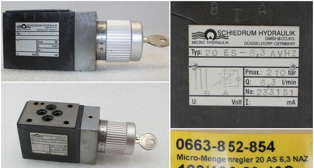 SCHIEDRUM Micro-Mengenregler 20 AS 6,3 NAZ