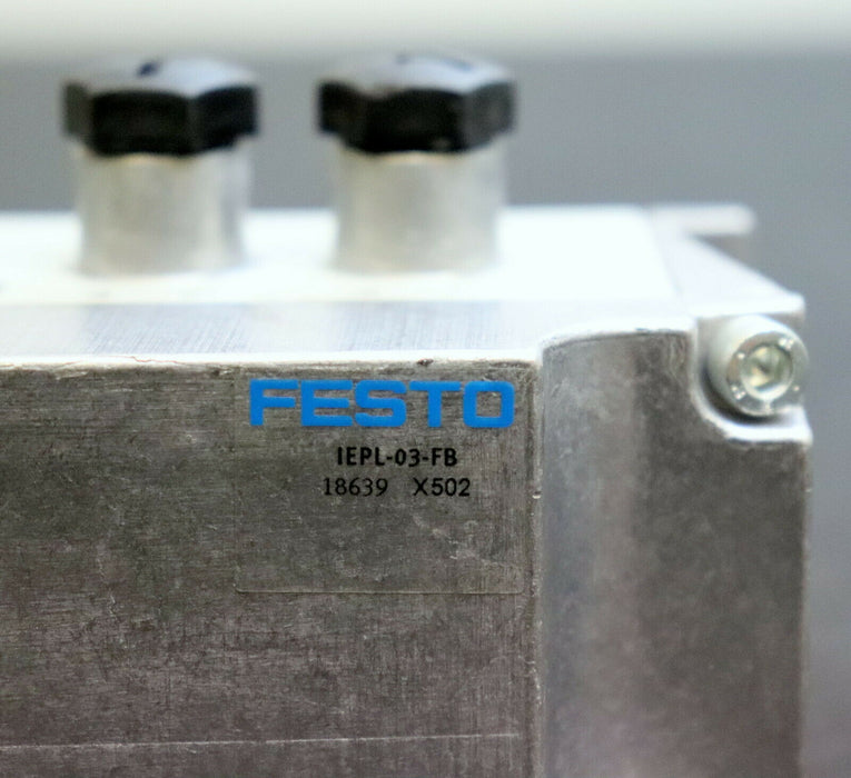 FESTO Eingangsmodul mit Endplatte VIGE-03-FB-8-5POL-S Art.Nr. 188521 X507 + IEPL