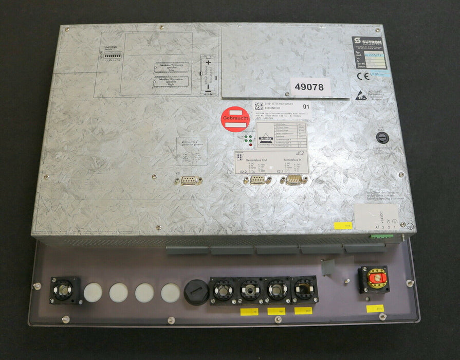 SÜTRON / DÜRR / BEHR Bedienfeld - panel BT35 Typ 81064.500 mit Eproms HL000677