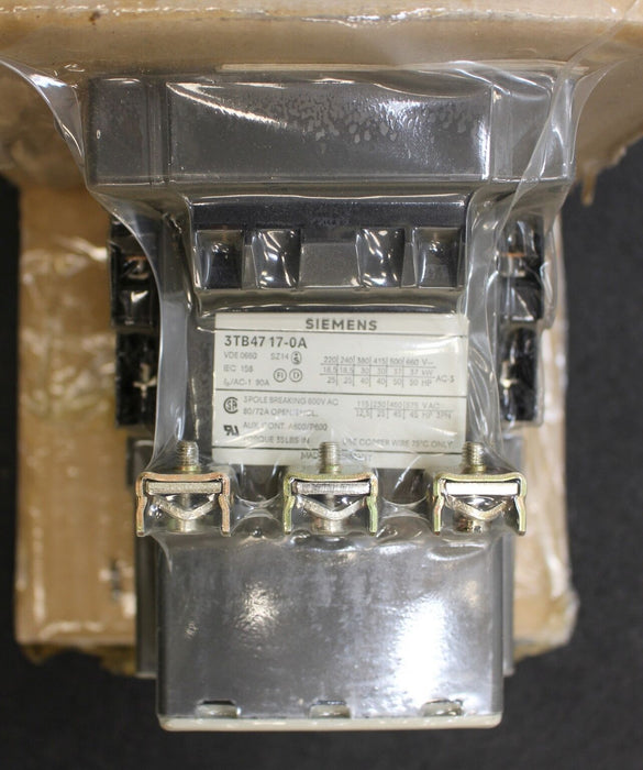 SIEMENS Schütz contactor 3TB4717-OAM0 220V 50Hz / 264V 60Hz 2S + 2Ö 2NO+2NC 2NF