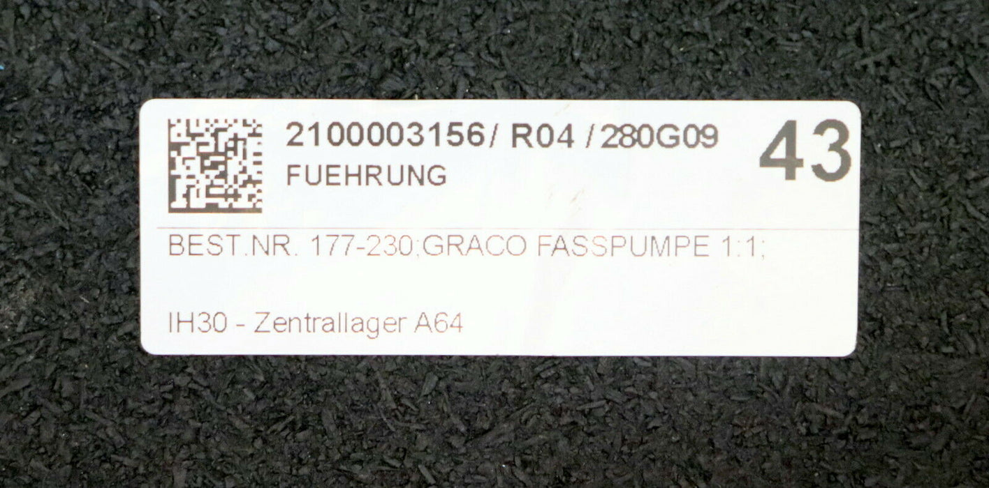 GRACO Führung für GRACO Fasspumpe 1:1 Best-Nr. 177-230 - unbenutzt