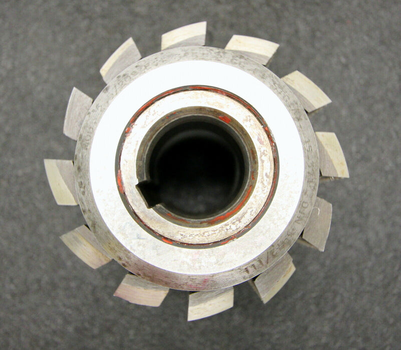 SAAZOR Stollenwälzfräser involute spline hob m= 2,5mm BP III DIN3972 20° LKN