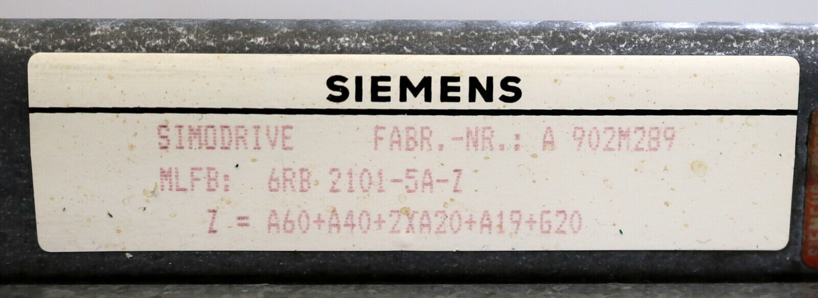 SIEMENS SIMODRIVE Grundgehäuse Rack unbestückt 500mm mit 8 Einschüben gebraucht