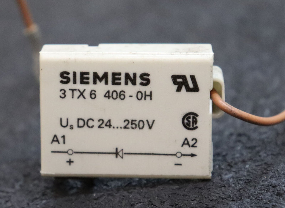 SIEMENS 4 Stück Überspannungsbegrenzer 3TX6406-0H Us=24-250VDC Us= 150-250VDC