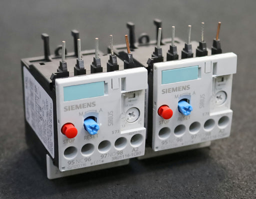 Bild des Artikels SIEMENS-2x-Überlastrelais-overload-relay-3RU1116-1CB0-1,8-2,5A-unbenutzt