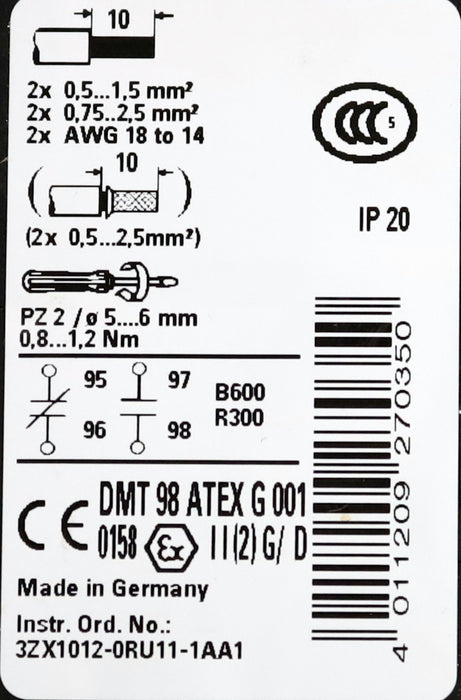 Bild des Artikels SIEMENS-2x-Überlastrelais-overload-relay-3RU1116-1CB0-1,8-2,5A-unbenutzt