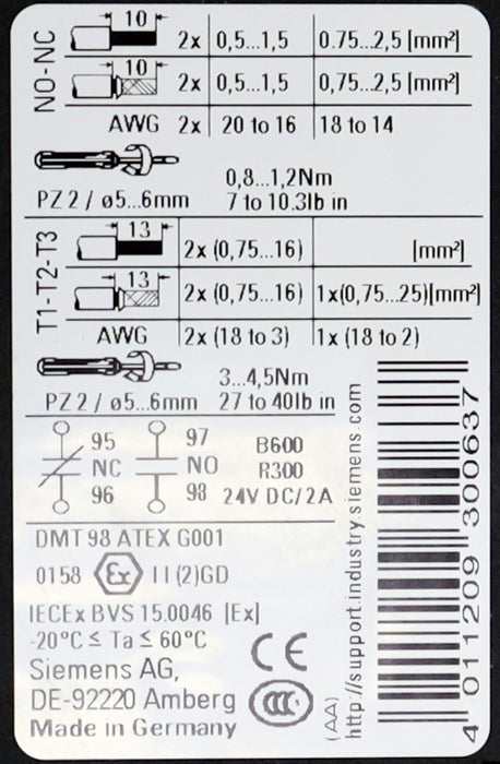 Bild des Artikels SIEMENS-Überlastrelais-overload-relay-3RU1136-4AB0-11-16A-unbenutzt