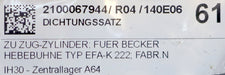 Bild des Artikels BECKER-Dichtungssatz-für-Zugzylinder-für-BECKER-Hebebühne-Typ-EFA-K-222