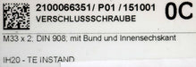 Bild des Artikels 3x-Verschlussschraube-33x2-DIN-908-mit-Bund-und-Innensechskannt-Ø17mm-unbenutzt