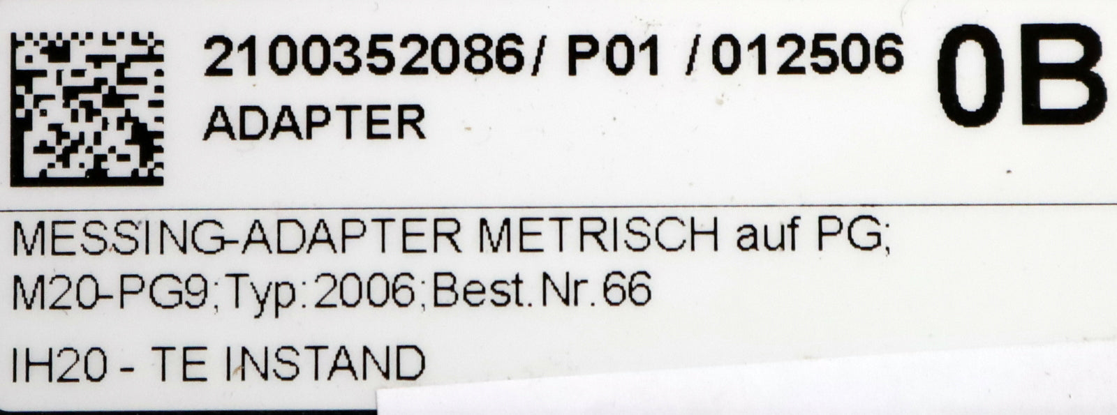 Bild des Artikels 48x-Reduzierung-Messing-Adapter-metrisch-auf-PG-Typ-2006-M20-PG9-Ø22x9mm