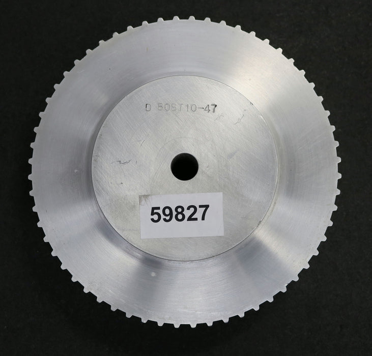 Bild des Artikels Aluminium-Zahnscheibe-Pulley-ohne-Bordscheibe-47-T10/60-Profil:-T10---60-Zähne