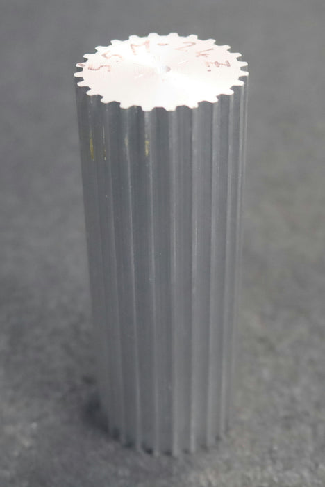 Bild des Artikels Aluminium-Zahnwelle-Toothed-shaft-S5M-24-Profil:-S5M-24-Zähne-GL-verzahnt-100mm