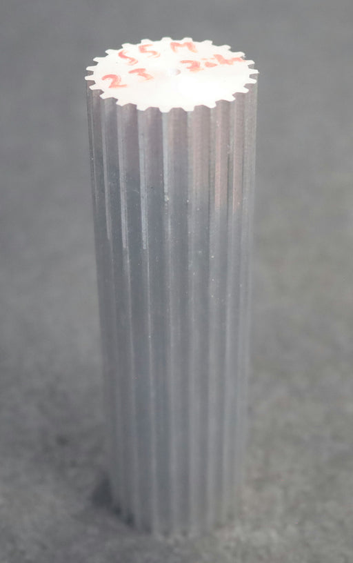 Bild des Artikels Aluminium-Zahnwelle-Toothed-shaft-S5M-23-Profil:-S5M-23-Zähne-GL-verzahnt-100mm