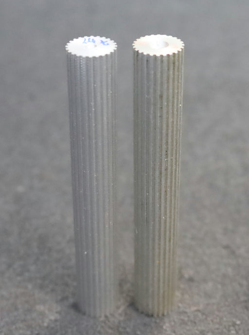 Bild des Artikels 2x-Aluminium-Zahnwelle-Toothed-shaft-Profil:-MXL-24-Zähne-GL-verzahnt-100mm