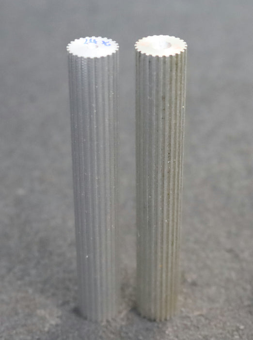 Bild des Artikels 2x-Aluminium-Zahnwelle-Toothed-shaft-Profil:-MXL-24-Zähne-GL-verzahnt-100mm