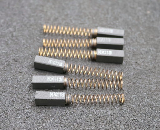 Bild des Artikels 6x-Kleinkohlebürste-KK118-6x5x10mm-(t-x-a-x-r)-ohne-Kabel-mit-Feder-unbenutzt