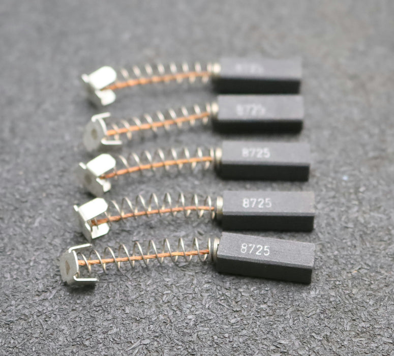 Bild des Artikels 5x-Kleinkohlebürste-8725-8x6,4x24mm-(t-x-a-x-r)-mit-Kabel,-Feder-und-Bügel