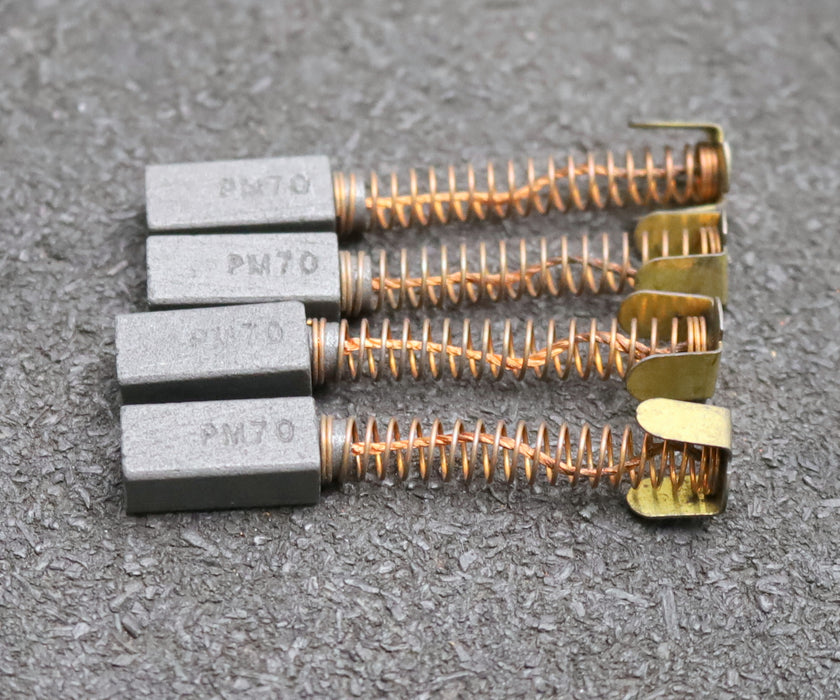 Bild des Artikels 4x-Kleinkohlebürste-PM70-8x6,3x20,4mm-(t-x-a-x-r)-mit-Kabel,-Feder-und-Bügel