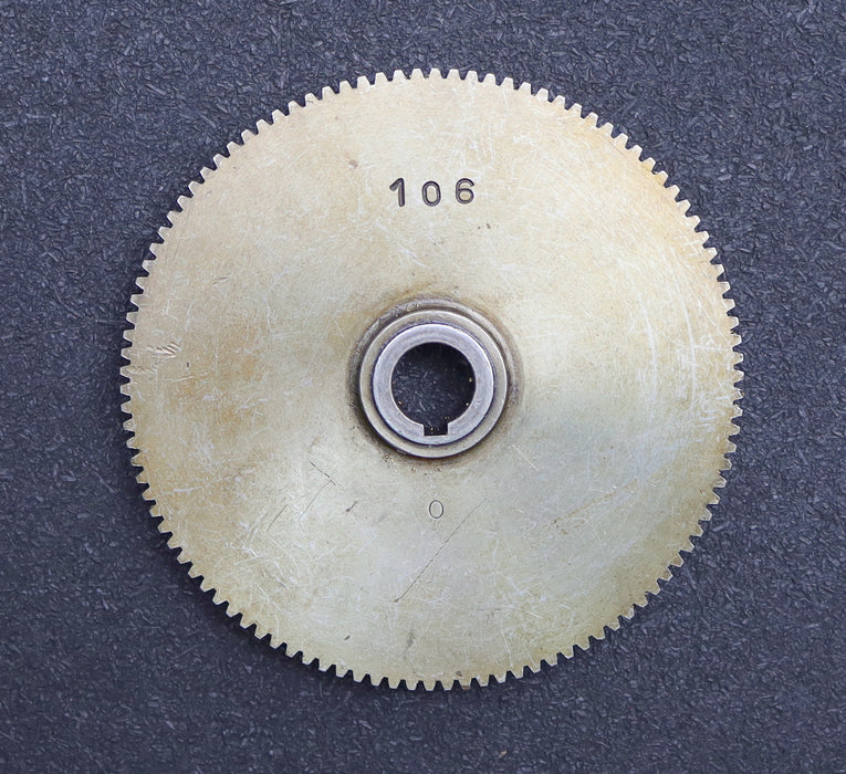 Bild des Artikels Stahl-Wechselrad-exchange-wheel-Modul-m=1,0mm-Z=106-Breite-14mm-Bohrungs-Ø=-14mm