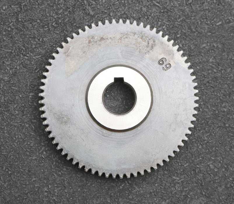 Bild des Artikels Stahl-Wechselrad-exchange-wheel-Modul-m=1,0mm-Z=69-Breite-12mm-Bohrungs-Ø=-14mm