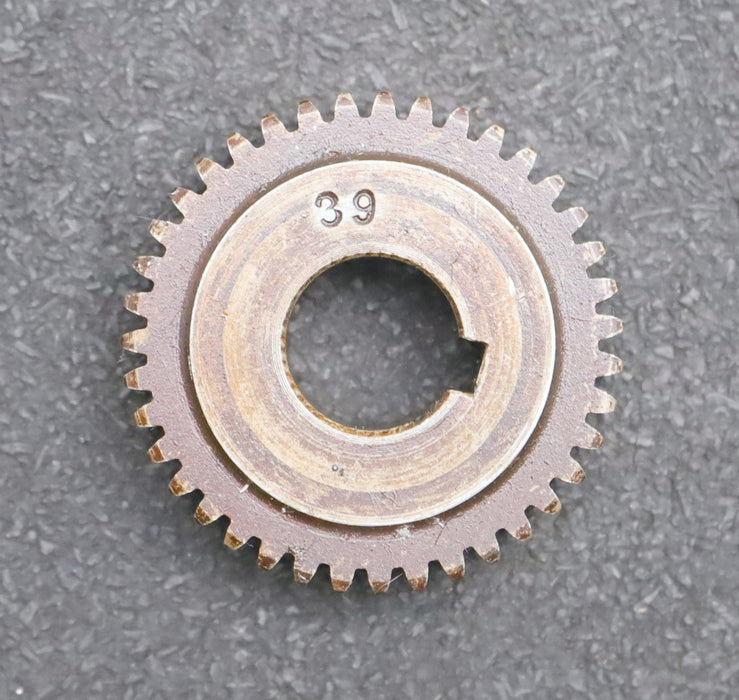 Bild des Artikels Stahl-Wechselrad-exchange-wheel-Modul-m=1,0mm-Z=39-Breite-12mm-Bohrungs-Ø=-14mm