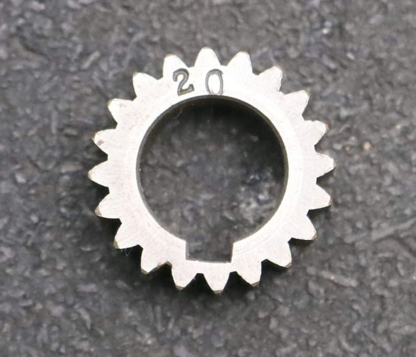 Bild des Artikels Stahl-Wechselrad-exchange-wheel-Modul-m=1,0mm-Z=20-Breite-10mm-Bohrungs-Ø=-14mm