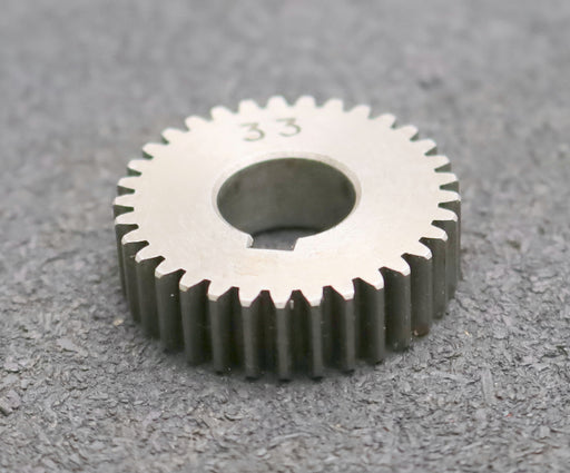 Bild des Artikels Stahl-Wechselrad-exchange-wheel-Modul-m=1,0mm-Z=33-Breite-10mm-Bohrungs-Ø=-14mm