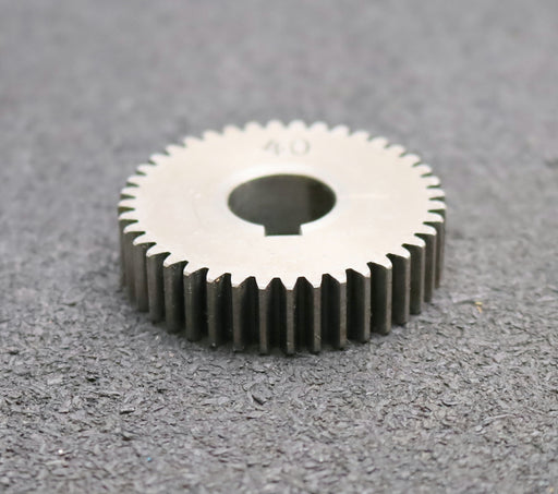 Bild des Artikels Stahl-Wechselrad-exchange-wheel-Modul-m=1,0mm-Z=40-Breite-10mm-Bohrungs-Ø=-14mm