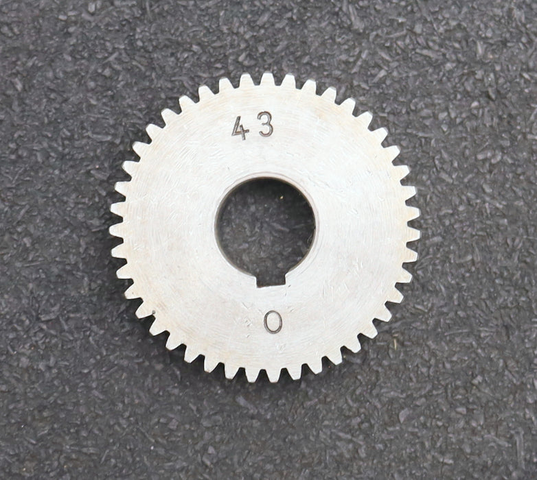 Bild des Artikels Stahl-Wechselrad-exchange-wheel-Modul-m=1,0mm-Z=43-Breite-10mm-Bohrungs-Ø=-14mm