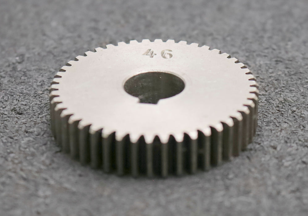 Bild des Artikels Stahl-Wechselrad-exchange-wheel-Modul-m=1,0mm-Z=46-Breite-10mm-Bohrungs-Ø=-14mm