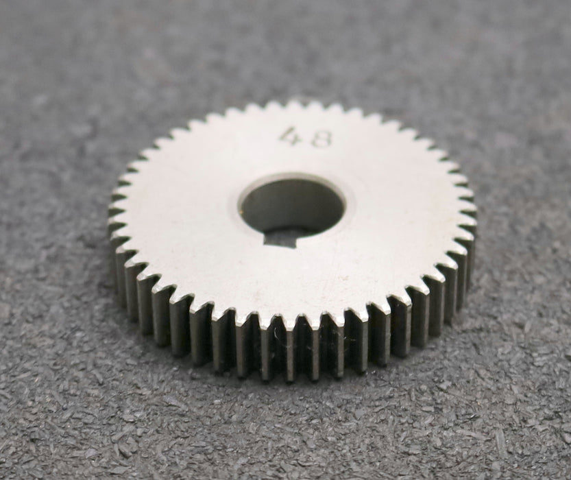 Bild des Artikels Stahl-Wechselrad-exchange-wheel-Modul-m=1,0mm-Z=48-Breite-10mm-Bohrungs-Ø=-14mm