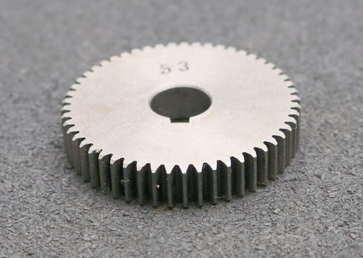 Bild des Artikels Stahl-Wechselrad-exchange-wheel-Modul-m=1,0mm-Z=53-Breite-10mm-Bohrungs-Ø=-14mm