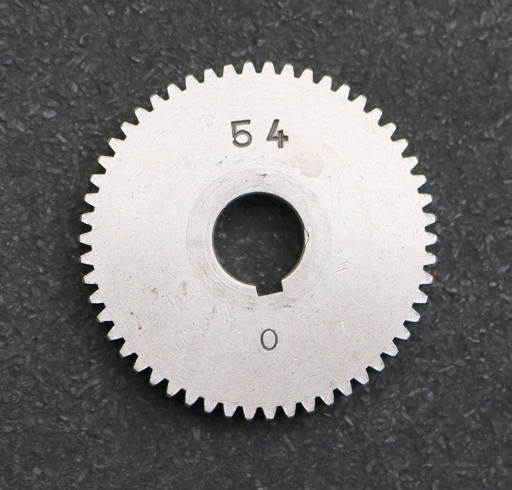 Bild des Artikels Stahl-Wechselrad-exchange-wheel-Modul-m=1,0mm-Z=54-Breite-10mm-Bohrungs-Ø=-14mm